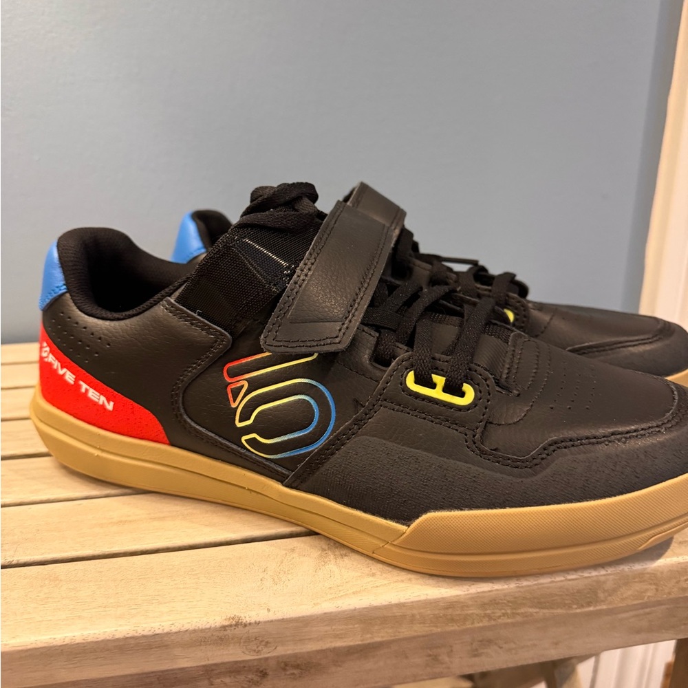 adidas Black and Red Hellcat Five Ten Mountain Bike Shoes 10.5
